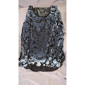 Simply Vera - Vera Wang Large Burnout Floral Tunic Top